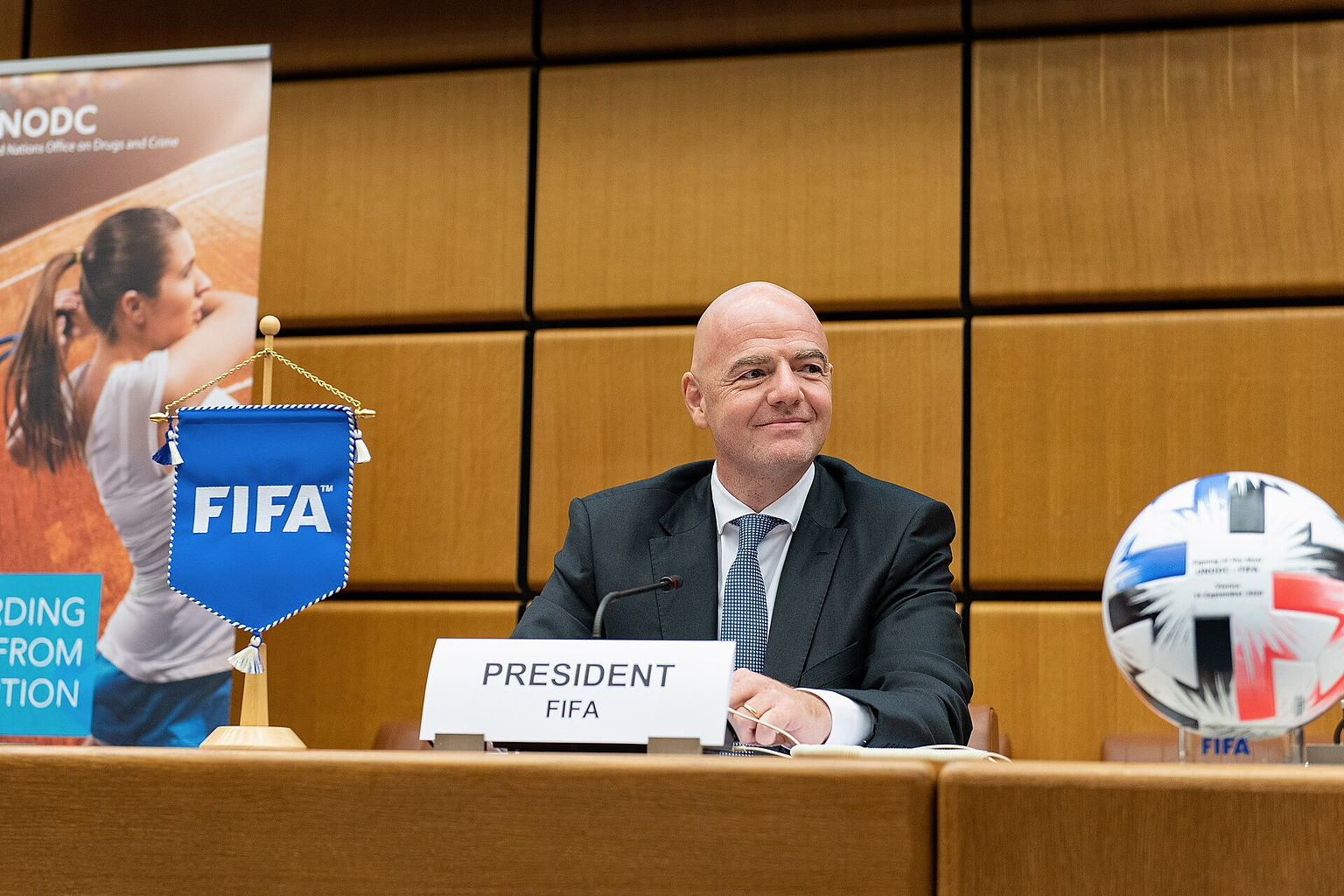 Gianni Infantino in a licensed editorial photograph.