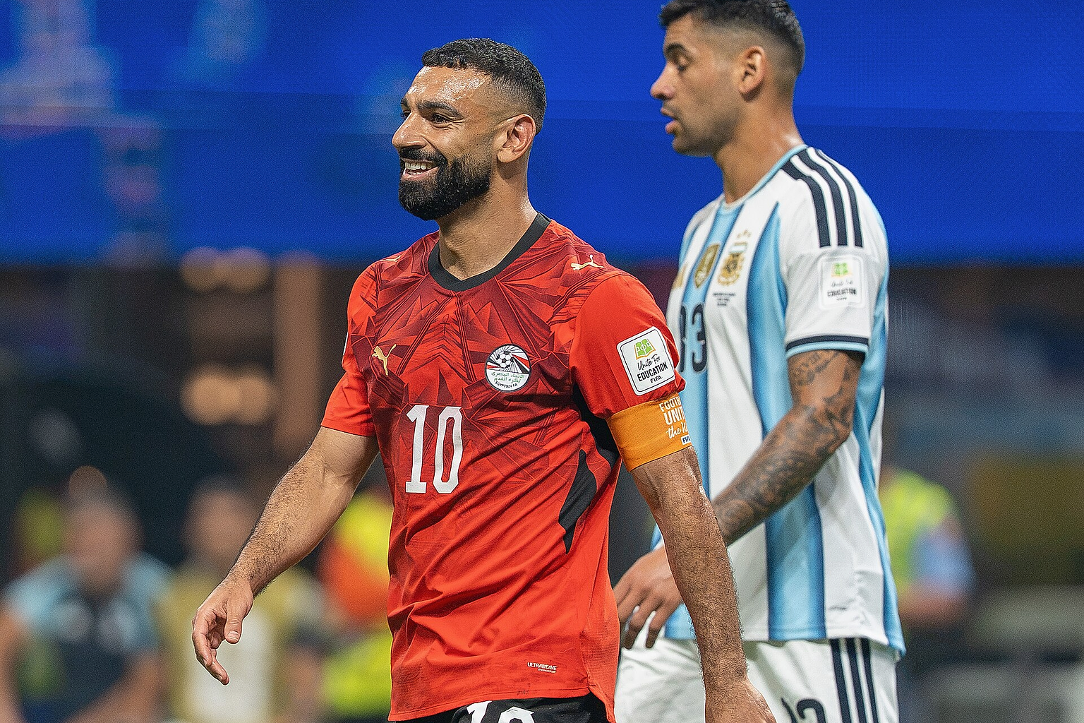 Mohamed Salah during Argentina v Egypt at the 2026 FIFA World Cup