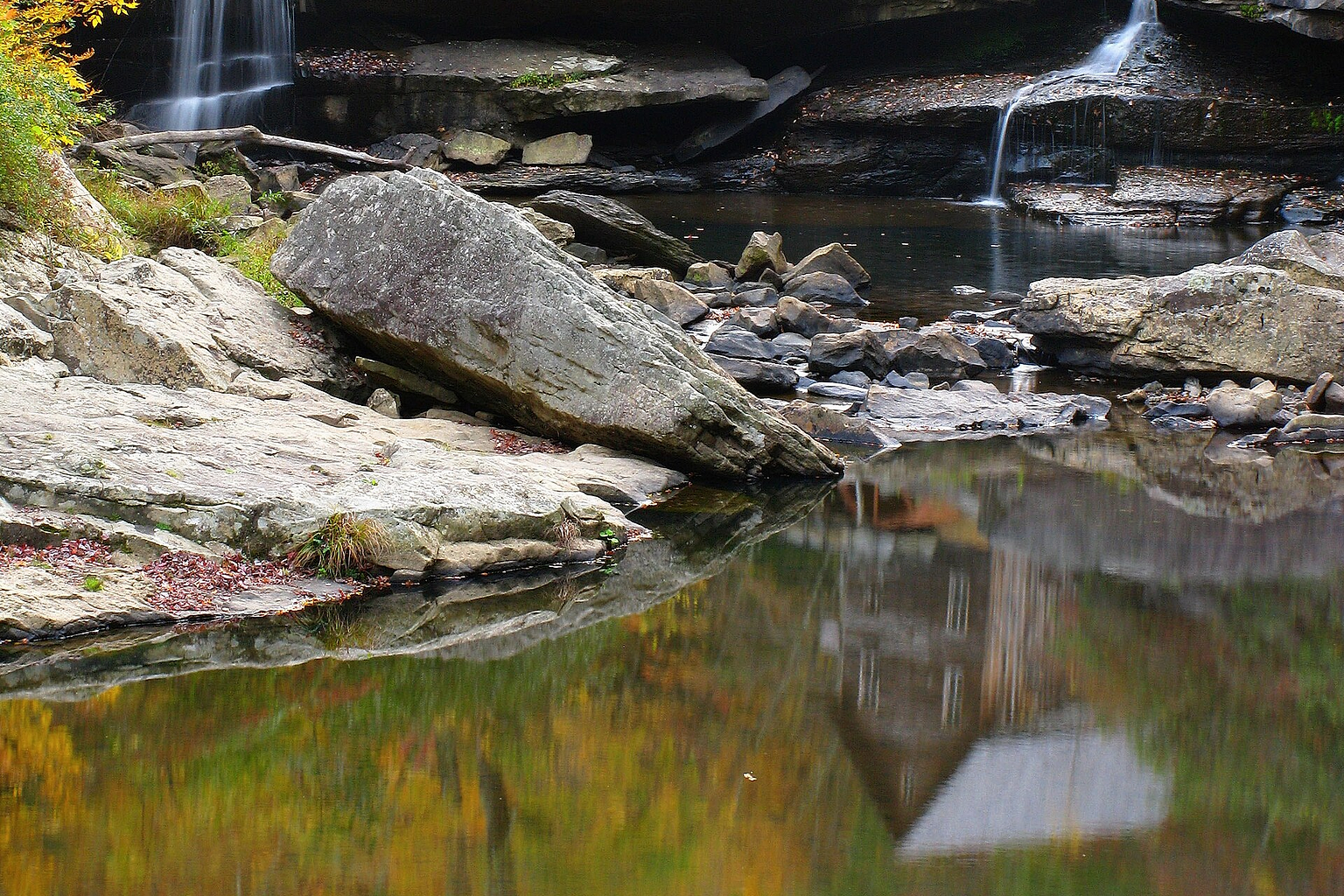Grist Mill Creek Reflections in Babcock State Park, West Virginia