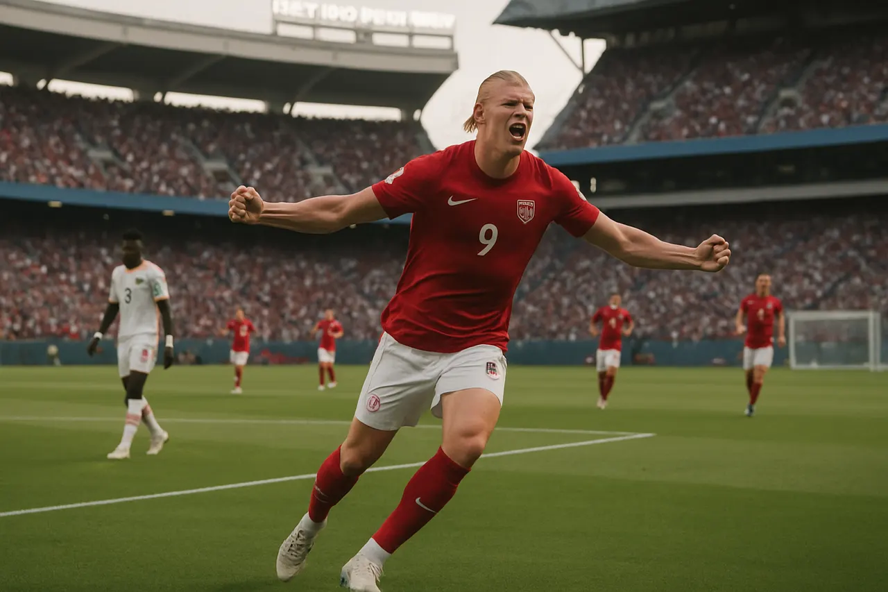 Editorial image for Erling Haaland Scores Late Winner as Norway Advances in World Cup Knockout Stage