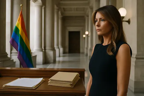 Editorial image for Melania Trump Supports Transgender Athlete Ban While Affirming LGBTQ+ Rights