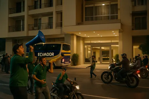 Editorial image for Mexican Fans Disrupt Ecuador Team’s Rest Ahead of World Cup Match