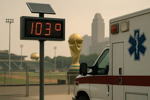 Editorial image for Heat Wave Sweeps Eastern U.S. Amid World Cup Knockout Matches