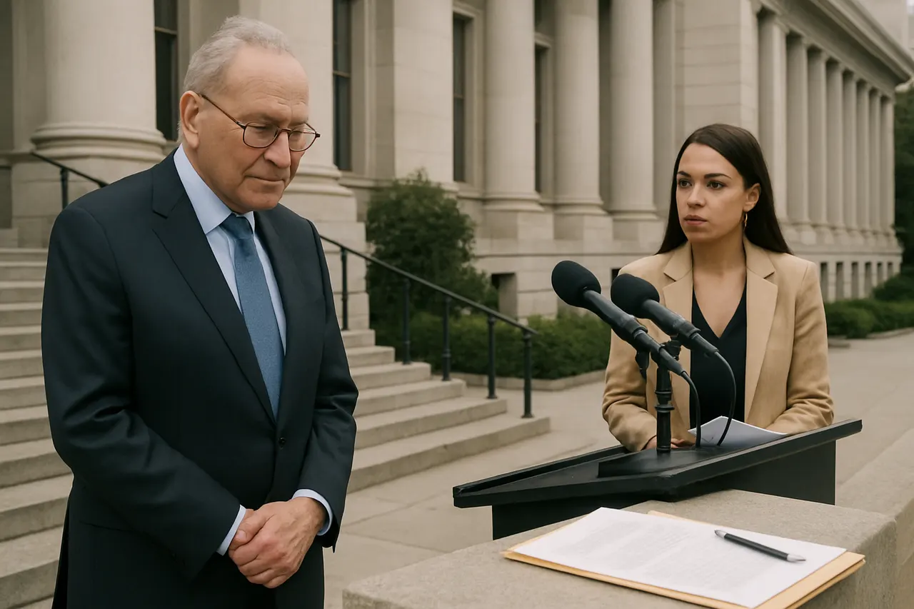 Editorial image for Progressives Urge Alexandria Ocasio-Cortez to Challenge Chuck Schumer in 2028 Senate Race