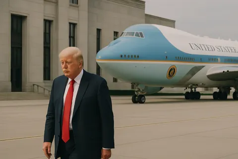 Editorial image for Trump Takes Maiden Flight on New Qatar-Gifted Air Force One