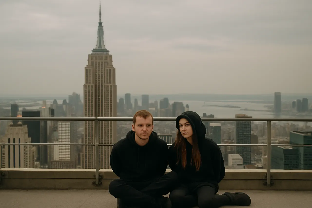 Editorial image for Two Russian Rooftoppers Arrested After Marriage Proposal and Banner Display Atop Empire State Building