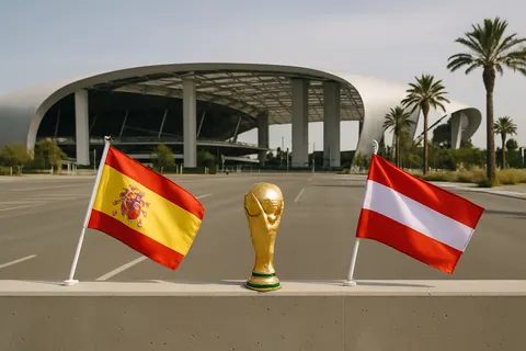 Editorial image for Spain Faces Austria in World Cup 2026 Round of 32 Clash in Los Angeles