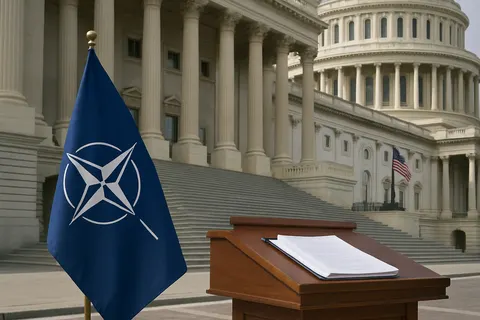Editorial image for Trump Calls US Support for NATO 'Ridiculous' Ahead of Ankara Summit