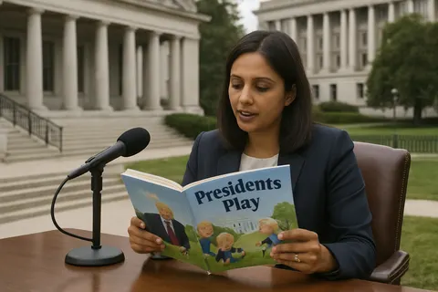 Editorial image for Trump Guests on Usha Vance’s ‘Storytime’ Podcast, Reads Children’s Book on Presidents