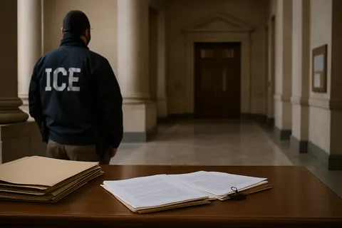 Editorial image for Virginia Law Banning Law Enforcement Officer Masks Blocked for Federal ICE Agents