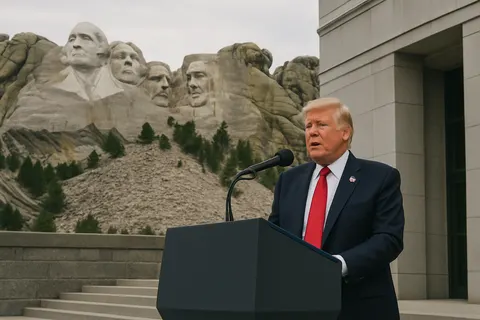 Editorial image for Trump Warns of Communist Threat in Independence Day Speech at Mount Rushmore
