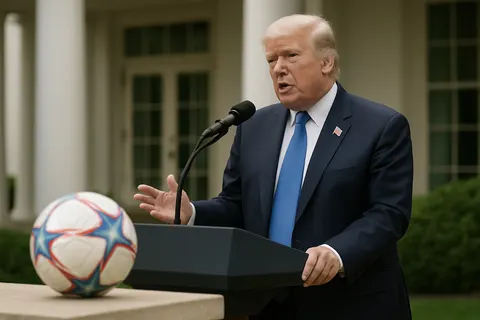 Editorial image for Trump Thanks FIFA for Suspending Balogun's Red Card Ban Ahead of Belgium Match
