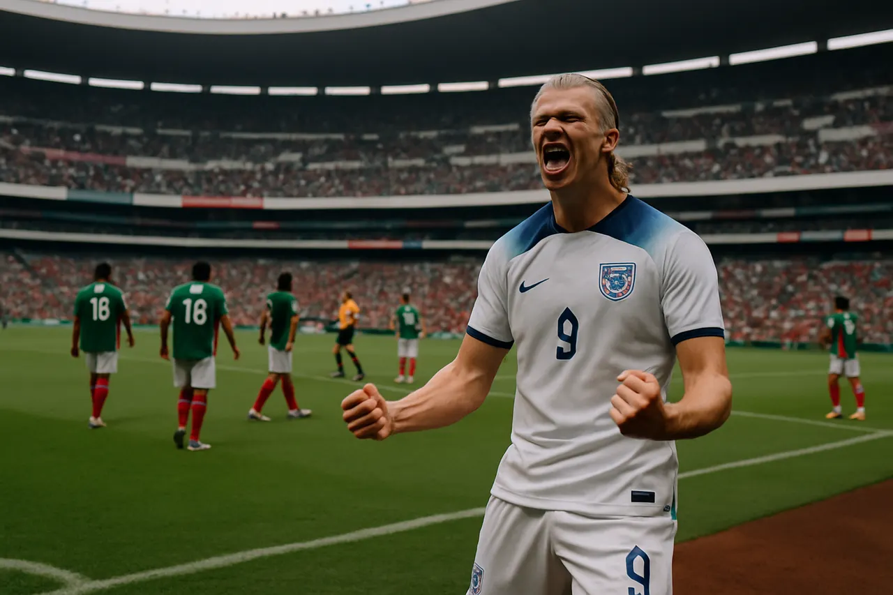 Editorial image for 10-man England edge Mexico 3-2 to reach World Cup quarter-finals