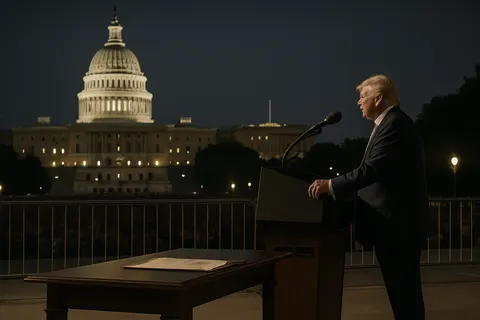 Editorial image for Trump Evokes ‘Spirit of 1776’ in Late-Night Speech Marking US 250th Independence Day