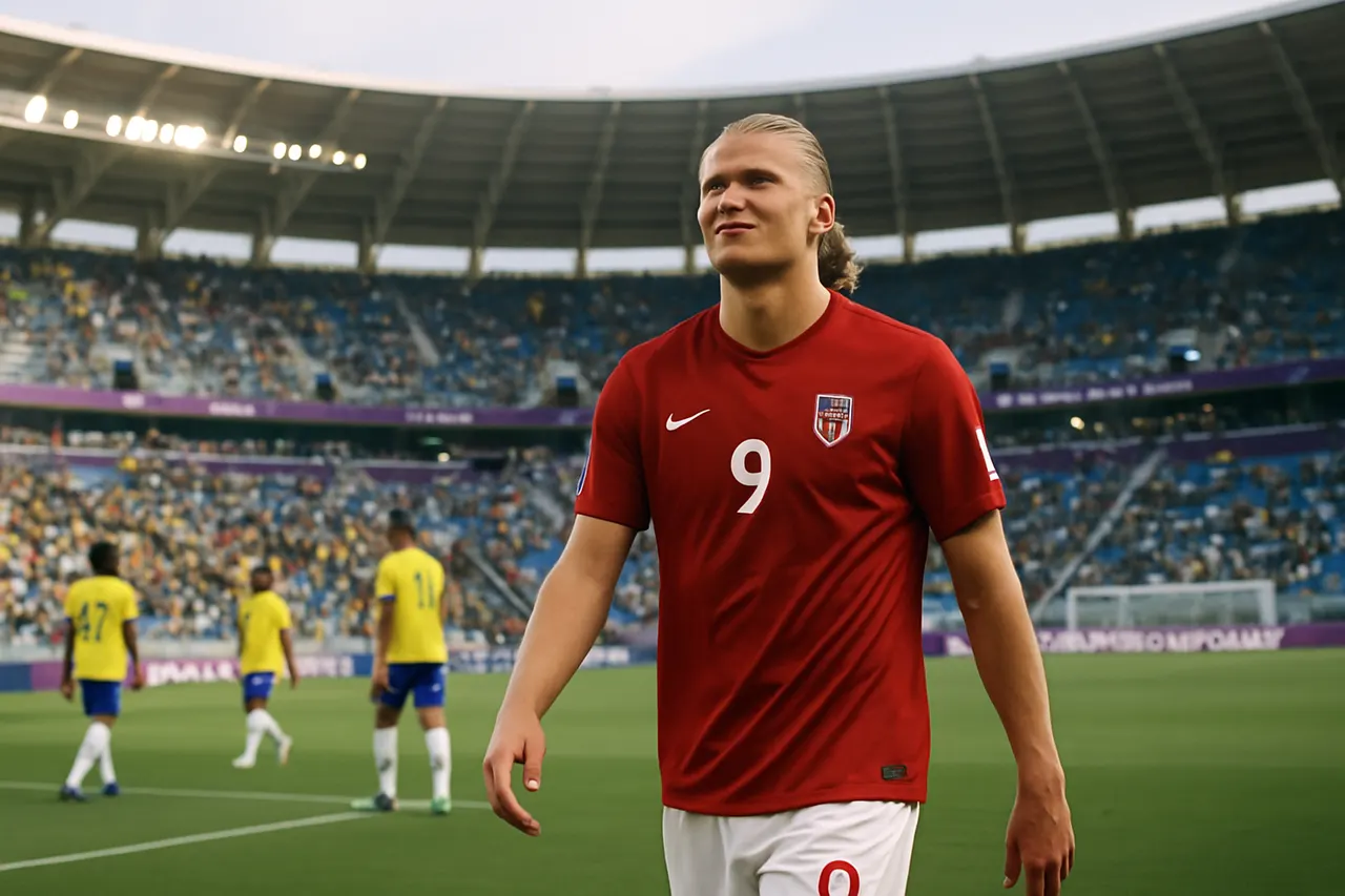 Editorial image for Erling Haaland Leads Norway to Quarter-Finals with Late Win Over Brazil at World Cup