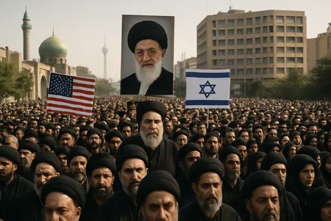 Editorial image for Huge Crowd Gathers in Tehran for Funeral Procession of Iran’s Supreme Leader Khamenei