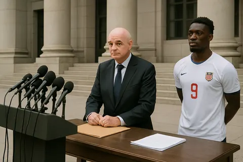 Editorial image for Trump Claims Role in FIFA Review That Overturned Balogun’s Red Card