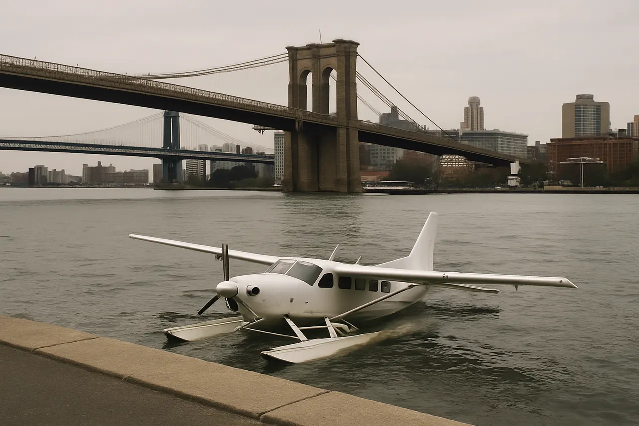Editorial image for Kodiak 100 Seaplane Makes Hard Landing in East River Near Brooklyn