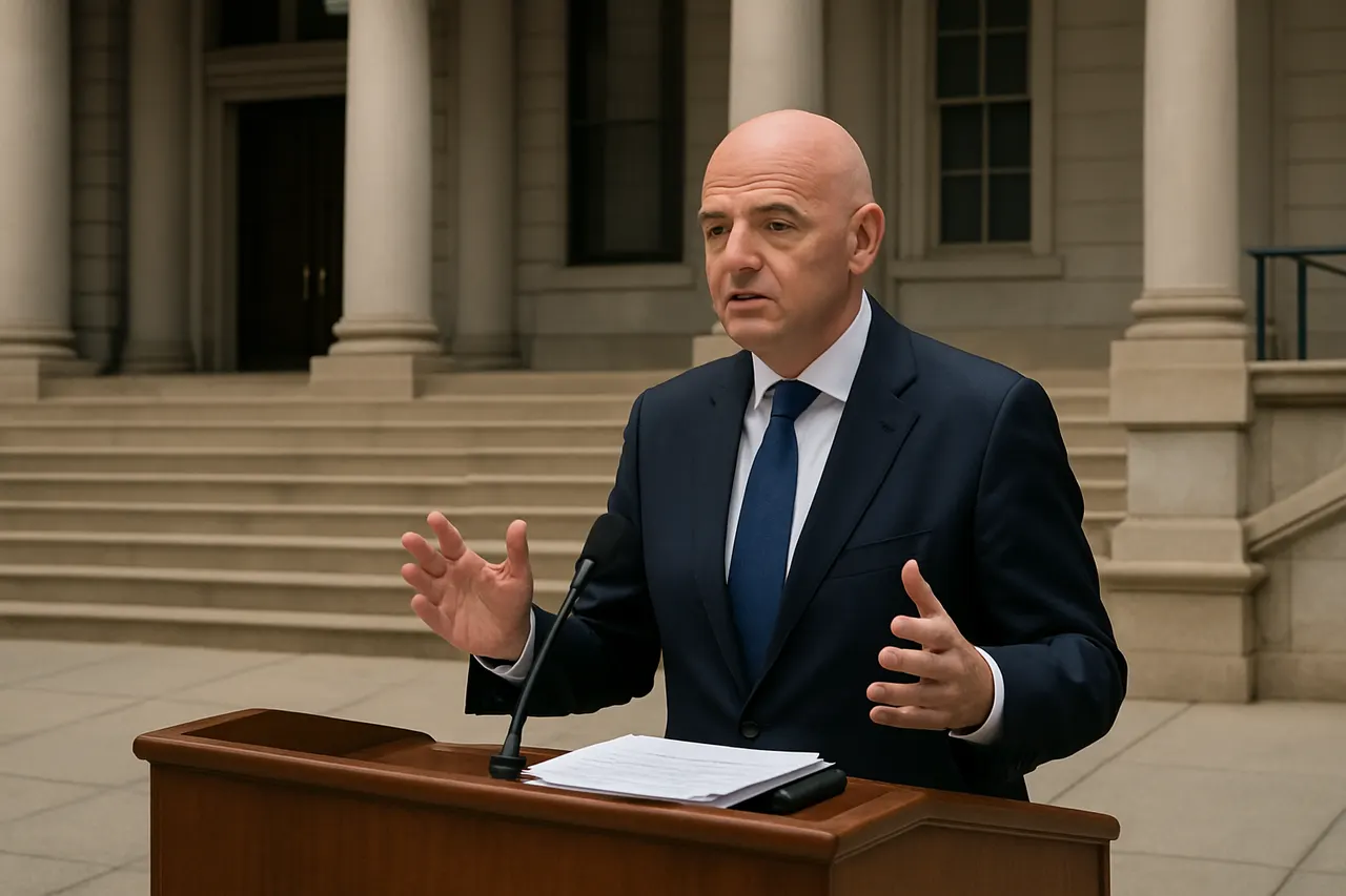 Editorial image for FIFA President Gianni Infantino Addresses Trump Call Over USA World Cup Star Folarin Balogun’s Red Card