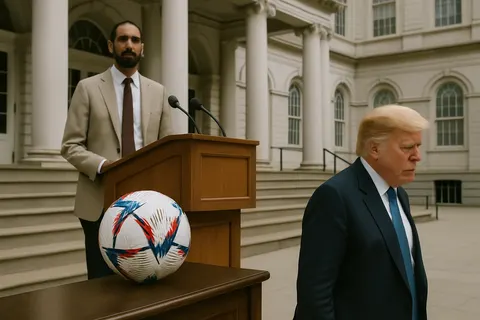Editorial image for Trump and NYC Mayor Mamdani Offer Contrasting Visions on America’s 250th Birthday; U.S. Faces Belgium in World Cup