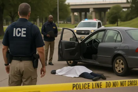 Editorial image for ICE Officer Shoots and Kills Illegal Immigrant Who Tried to Ram Him with Car in Houston