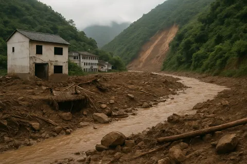 Editorial image for Landslide in Northwest China Kills 21 Amid Widespread Storms and Flooding