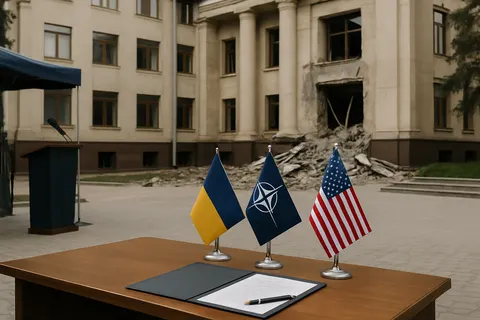 Editorial image for Russia Launches Deadly Strikes on Ukraine Ahead of NATO Summit Meeting