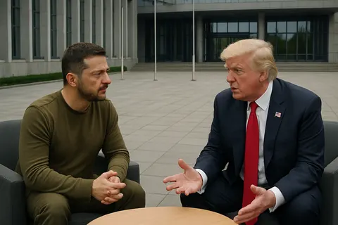 Editorial image for Trump Meets Zelenskyy at NATO Summit Amid Escalating Ukraine Conflict