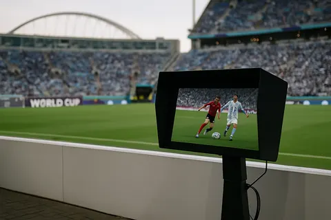 Editorial image for Egyptian Football Association Criticizes VAR After World Cup Round-of-16 Loss to Argentina