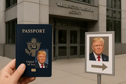 Editorial image for New U.S. Passports Featuring Trump’s Image Now Available by Appointment