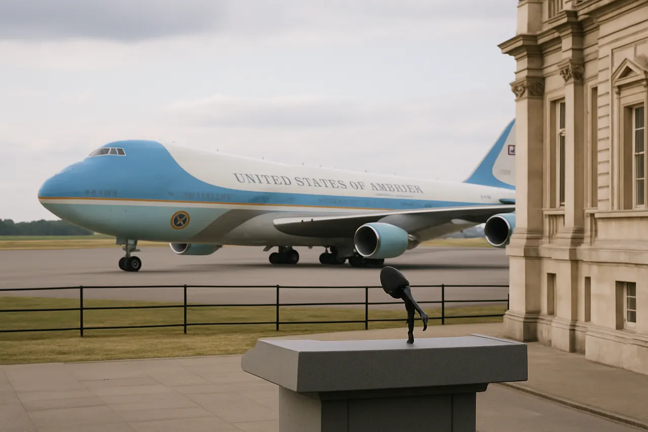 Editorial image for Trump Reverts to Older Air Force One for England Trip After Using New Qatari-Gifted Jet