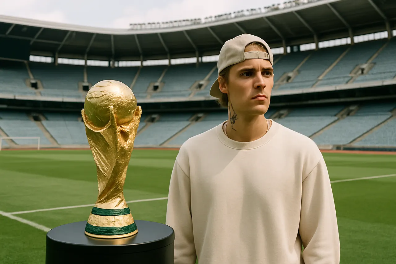 Editorial image for Justin Bieber Joins Madonna, Shakira, and BTS for Historic World Cup Final Halftime Show