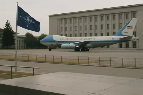 Editorial image for Trump Departs Turkey on Older Air Force One for Security Reasons