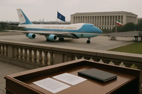 Editorial image for Trump Warns Reporter She Would Die if Iran Strikes Air Force One
