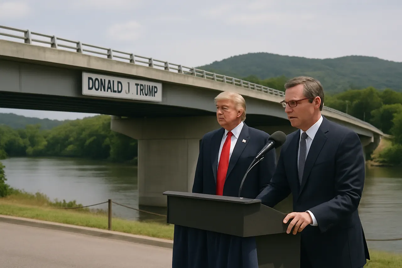 Editorial image for Treasury Secretary Scott Bessent Unveils Donald J. Trump Bridge in East Tennessee
