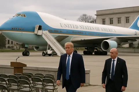 Editorial image for Trump Returns from Turkey on Old Air Force One Jet Amid Security Concerns