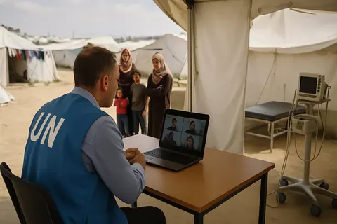 Editorial image for Diplomats Conduct Virtual Visit to Gaza Displacement Site, Hear Urgent Needs