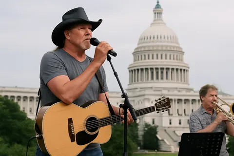 Editorial image for Trace Adkins Premieres Patriotic Song 'American Made' at Capitol Fourth Celebration