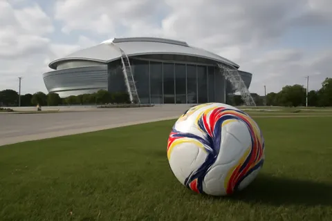Grounded editorial scene illustrating After edging Belgium, Spain will meet undefeated France in a highly anticipated World Cup semifinal match.