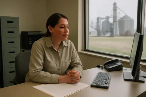 General business and trade setting with a clear real-world economic focal point.