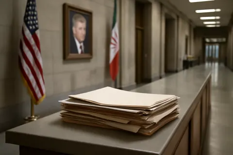 Grounded editorial scene illustrating Intelligence reveals Tehran's renewed efforts to target former US President Donald Trump following key assassinations and escalating conflict.