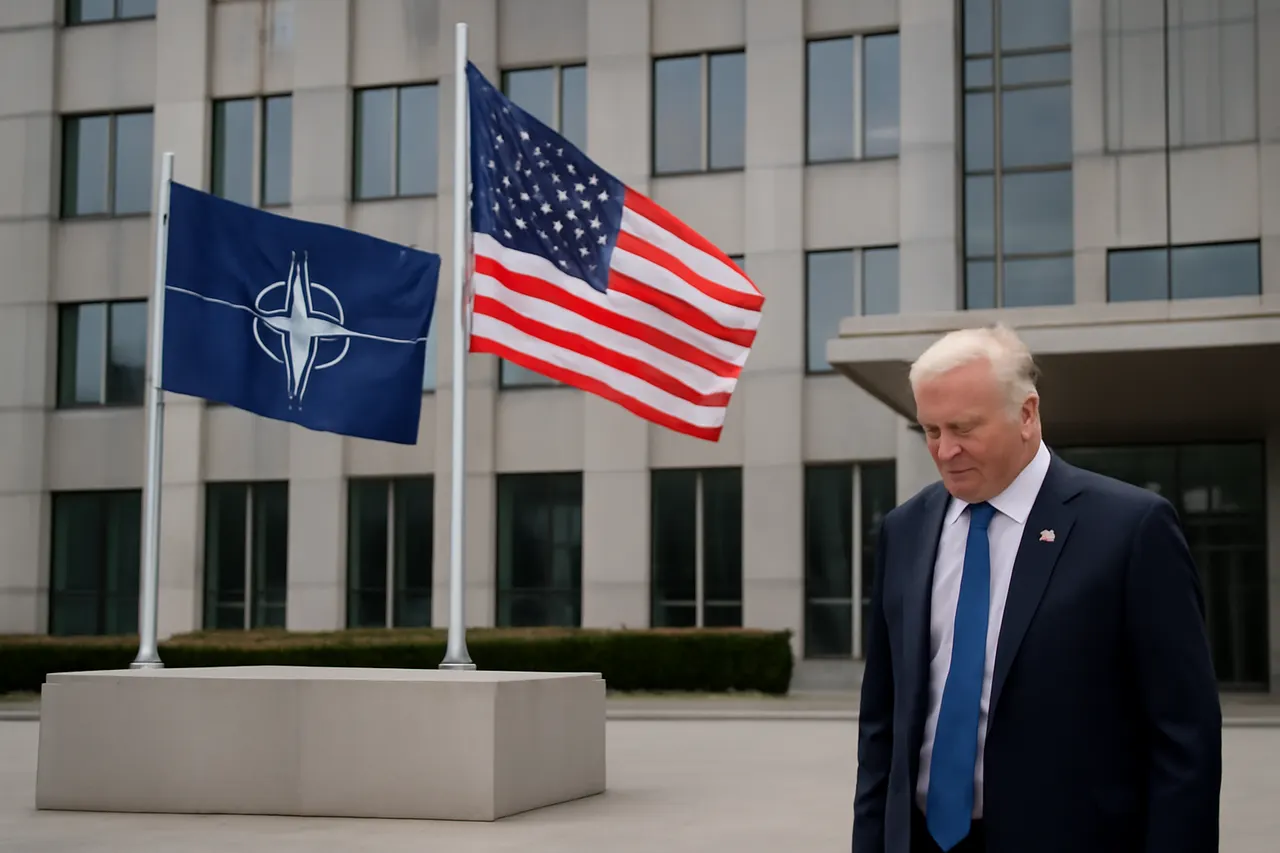 Grounded editorial scene illustrating At the NATO summit in Ankara, President Donald Trump’s erratic behavior and sharp criticisms of allies raised concerns about the future reliability of US support within the alliance.