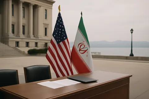 Grounded editorial scene illustrating A new round of US air and naval strikes on Iran prompted retaliatory attacks by Iran’s IRGC on US-linked sites in the Gulf, escalating conflict and threatening a fragile ceasefire.