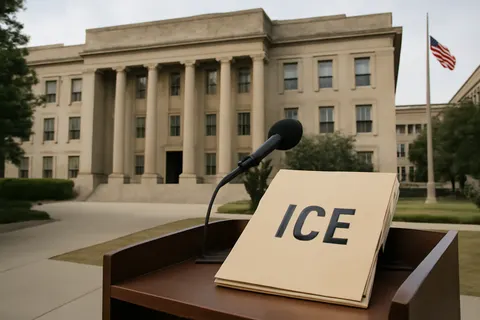 Grounded editorial scene illustrating President Claudia Sheinbaum announced formal requests to US prosecutors following multiple deaths of Mexican nationals during immigration enforcement operations.