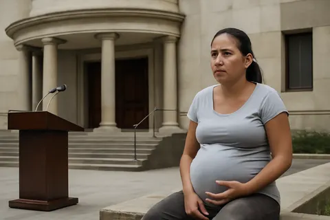 Grounded editorial scene illustrating Following two powerful earthquakes in Venezuela, a pregnant woman was pulled from the rubble of a collapsed 12-story building in La Guaira, surviving against the odds.
