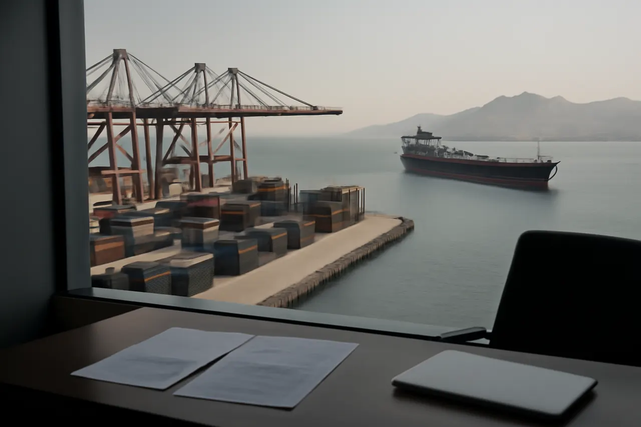 General business and trade setting with a clear real-world economic focal point.