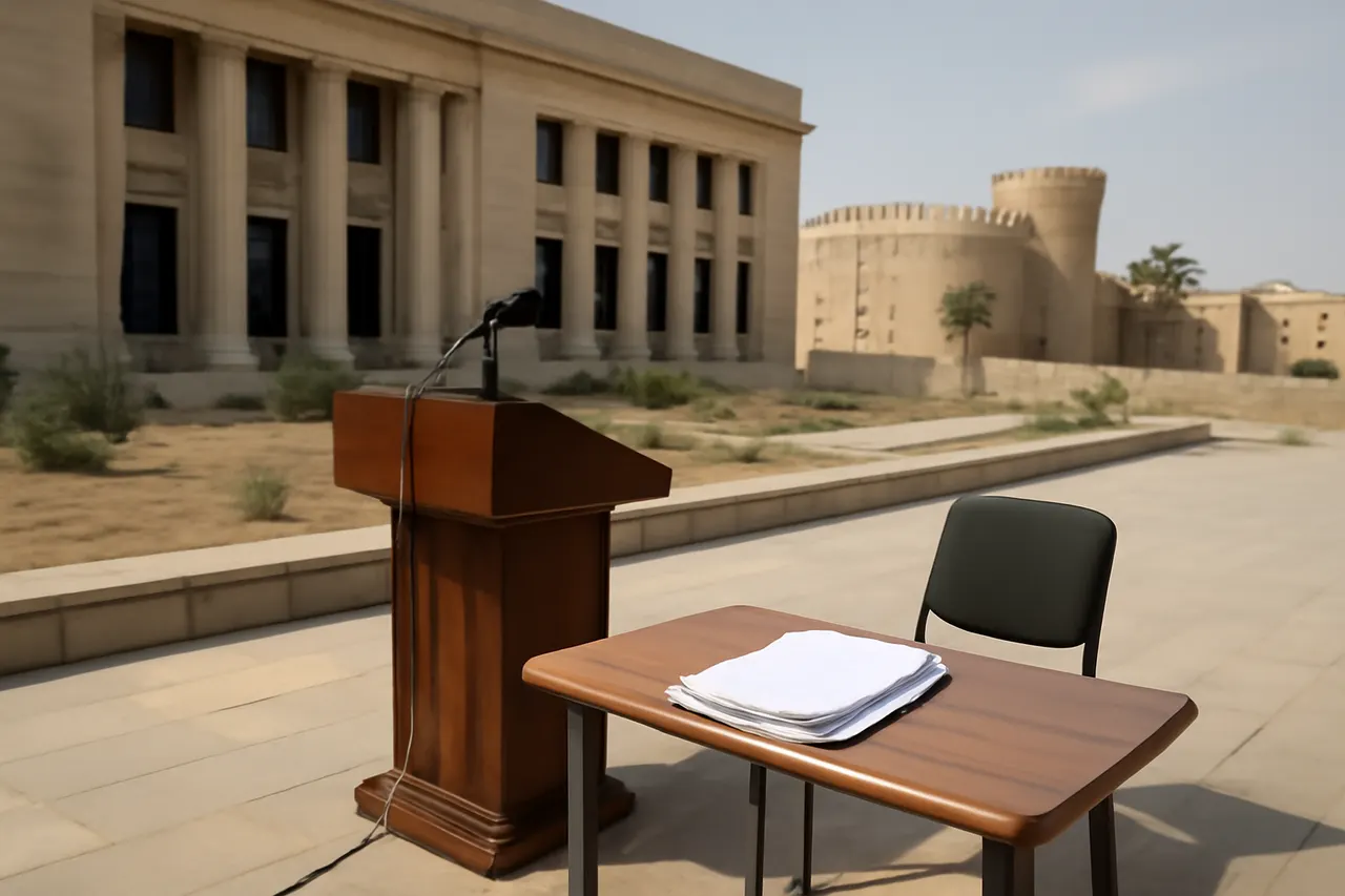General civic government setting without campaign branding or identifiable officials.