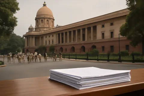 General civic government setting without campaign branding or identifiable officials.