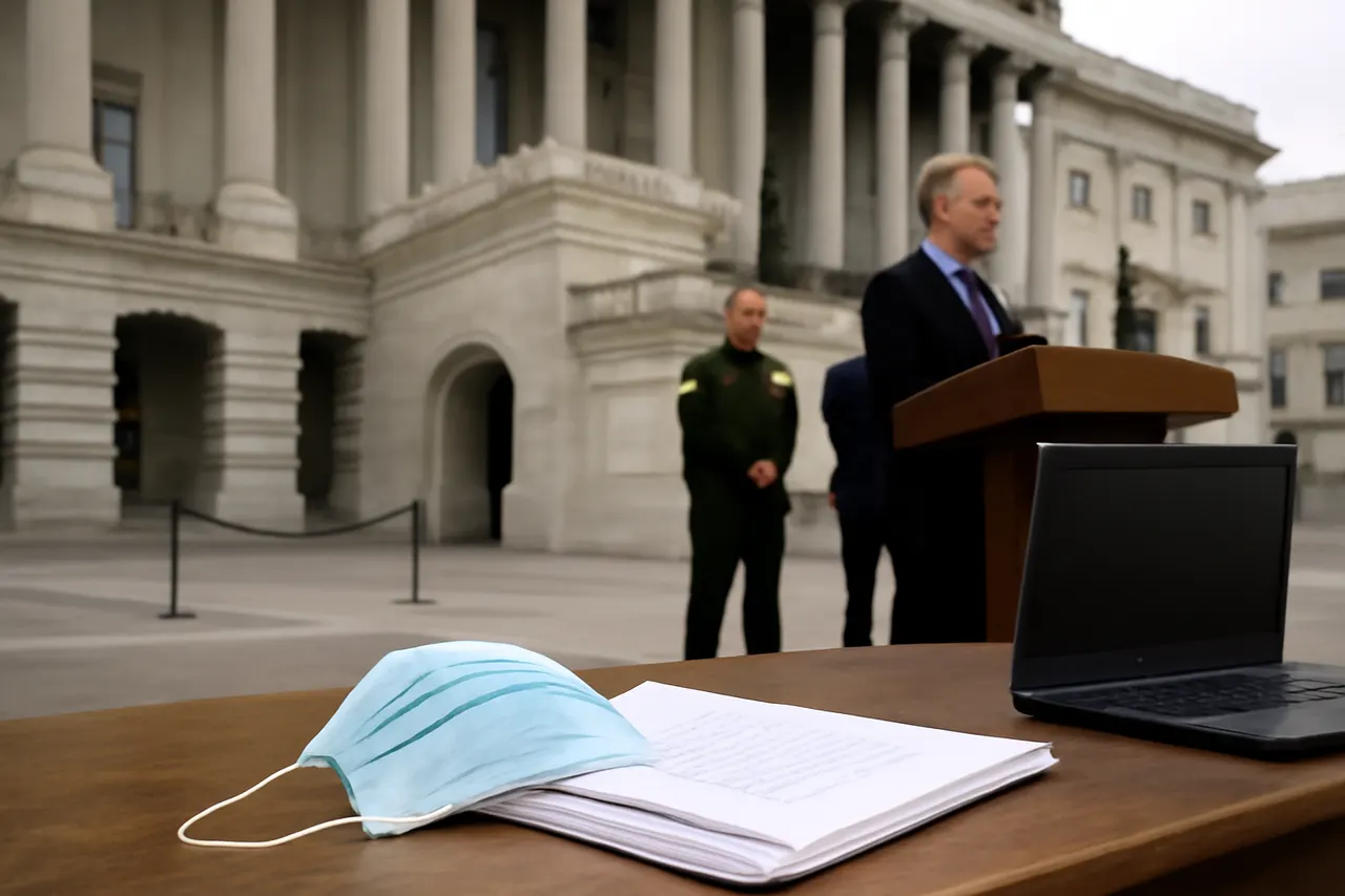 Grounded editorial scene illustrating Newly disclosed Slack messages reveal key authors of the 2020 'Proximal Origin' paper privately considered a lab leak possibility while publicly dismissing it, amid FBI blocking of questioning EcoHealth Alliance’s Peter Daszak.