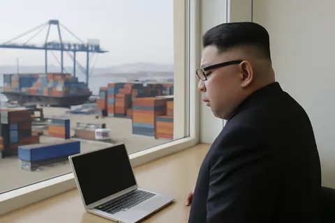 General business and trade setting with a clear real-world economic focal point.